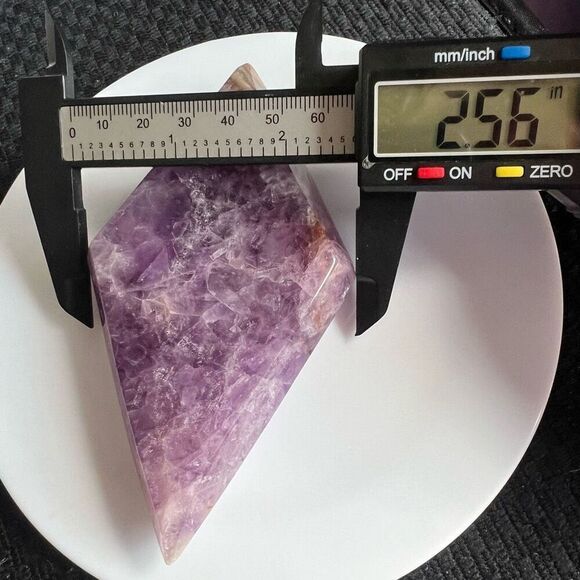 Amethyst Crazy Lace Crystal Diamond / Rhombus - Picture 9 of 10